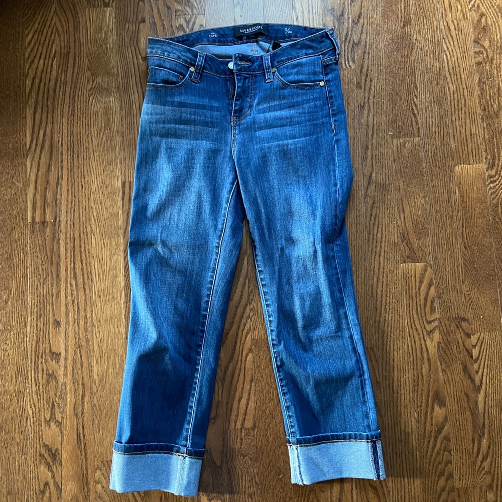 Liverpool Gwen Wide cuff capris NWOT size 2